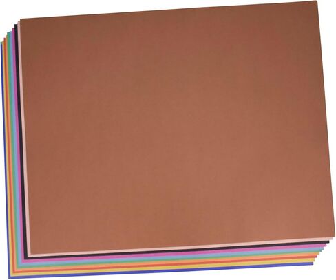 School Smart Railroad Board, 4-Ply, 22 x 28 Inches, Assorted Colors, 100 Boards - 1485740 in Saudi Arabia