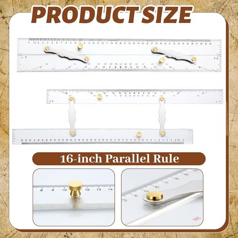 Marine Parallel Ruler with Clear Scales 12 Inches Parallel Ruler with Brushed Aluminum Arms Nautical Charts Navigation Tools for Boat Ship Navigation Drawing in Kuwait
