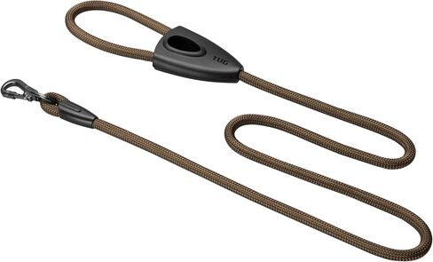 TUG 5 FT Dog Leash with Integrated Oval Dispenser Holds 3 Loose Dog Waste Bags (Black) in Saudi Arabia