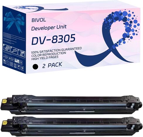 DV-8305 Developer Unit Compatible for Copystar CS3050ci CS3051ci CS3550ci CS3551ci Printers, with Chip, High Yield 50000 Pages, Vivid Colors (4 Pack Black) in Saudi Arabia