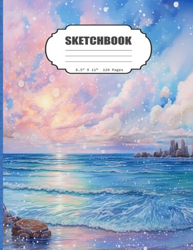كراسة الرسم: كتاب رسم مائي للألوان المائية للأطفال ، والبالغين ، دفتر/مجلة فنان للرسم ، الكتابة ، رسم أو رسومات مبكرة ، 120 صفحة فارغة ، 8.5x11 (كتاب رسم فارغ) in Saudi Arabia