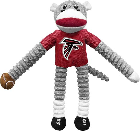 مجموعة ألعاب الحيوانات الأليفة من Littlearth للكبار من الجنسين NFL San Francisco 49ers Sock Monkey والقرص الطائر، لون الفريق، مقاس واحد in Kuwait