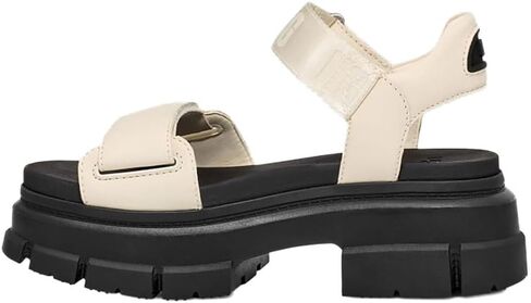 UGG Women's Ashton Ankle Heeled Sandal, Sand Suede, 8.5 in Saudi Arabia