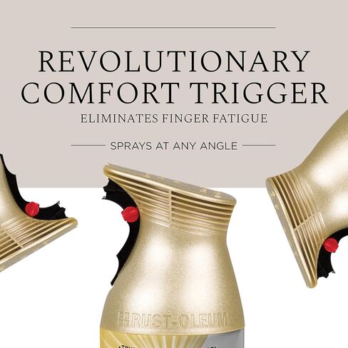 Rust-Oleum 387992- طلاء بخاخ معدني عالمي لجميع الأسطح، 11 أونصة، ذهبي مطفي in Kuwait