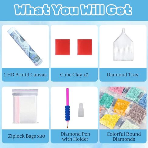 Ceiomez Cross Diamond Art للبالغين ، ولوحة الماس الزهرة مع زهور الصليب والليلي ، و DIY كامل الجولة الحفر الفن الديني للهدية وديكور الجدار المنزل 14x14in in Kuwait