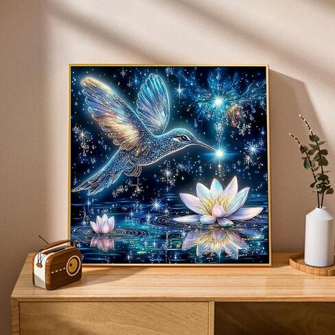 Ceiomez Cross Diamond Art for Adults, Flower Diamond Painting with Cross and Lily Flowers, DIY Full Round Drill Religious Diamond Art for Gift and Home Wall Decor 14x14in in Kuwait
