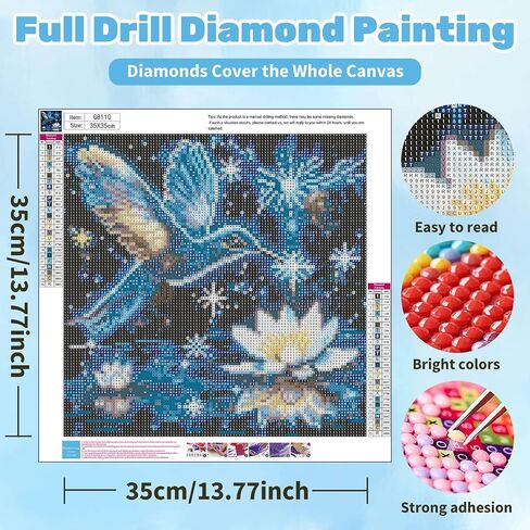Ceiomez Cross Diamond Art for Adults, Flower Diamond Painting with Cross and Lily Flowers, DIY Full Round Drill Religious Diamond Art for Gift and Home Wall Decor 14x14in in Kuwait