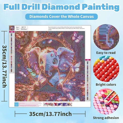 Ceiomez Cross Diamond Art للبالغين ، ولوحة الماس الزهرة مع زهور الصليب والليلي ، و DIY كامل الجولة الحفر الفن الديني للهدية وديكور الجدار المنزل 14x14in in Kuwait