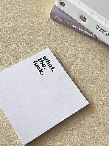 ملاحظات لزجة مضحكة ، منشورات مضحكة ، يلاحظه ، ما هو f*ck sticky notepad ، قل وداعا لحظات المكتب الممل ، 2 وسادات مع 20 ٪ ملصقات مضحكة ، 100 ورقة/وسادة. (ASL24012) in Kuwait