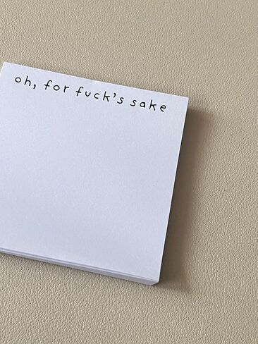 ملاحظات لزجة مضحكة ، منشورات مضحكة ، يلاحظه ، ما هو f*ck sticky notepad ، قل وداعا لحظات المكتب الممل ، 2 وسادات مع 20 ٪ ملصقات مضحكة ، 100 ورقة/وسادة. (ASL24012) in Kuwait