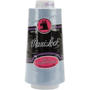 American & Efird Maxi-Lock Cone 3,000 yds Blue Mist Thread Spool, 4.75 x 2.25 x 2.25