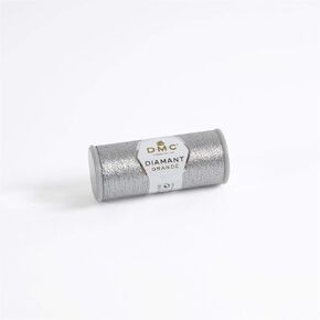DMC CORPORATION DMC Diamant Grande Metallic Thread 21.8yd-Dark Silver Embroidery Accessory, Sliver