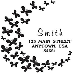 ExcelMark Custom Self Inking Address Stamp with Monogram - Style 195