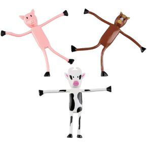 Fun Express - Bendable Farm Animals - Toys - Character Toys - Bendables - 24 Pieces