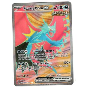 Pokemon - Roaring Moon ex 229/182 - Paradox Rift - Full Art - Ultra Rare - Single Card