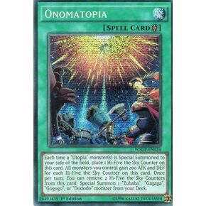 YU-GI-OH! - Onomatopia (WSUP-EN024) - World Superstars - 1st Edition - Prismatic Secret Rare