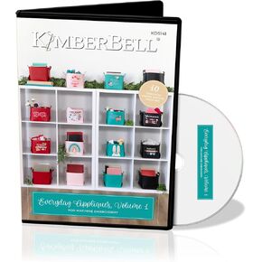 Kimberbell Everyday Appliqués, Vol. 1 – Machine Embroidery Designs for Folding Storage Tote Blanks & More | 10 Quick & Easy Appliqué Patterns | 5x7 Hoop
