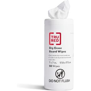 Staples 638720 Whiteboard Dry Erase Cleaners/Wipes, White, 50/Pack (S552)