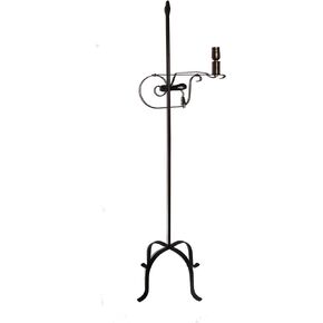 Wrought Iron Floor Lamp Flame Top - Amish Made