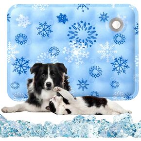 Upgraded Dog Cooling Mat 23.62" x 19.68" Pet Summer Self-Cooling Pad Easy Washable Comfortable Cooling Sleeping Bed for Dogs and Cats (L for Pets Under 44lb)