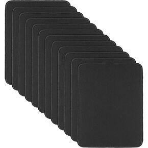 12 Pcs Computer Mouse Pad,Gaming Mouse Pads with Non-Slip Rubber Base,Mousepads Bulk with Stitched Edges for Gaming,Office,Home(10.2x8.2 Inch,Black)
