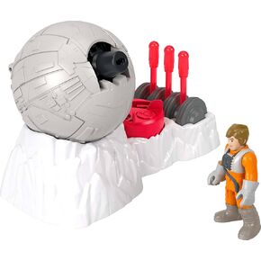 Fisher-Price Imaginext Star Wars Toys Rebel Base Cannon Launcher with Luke Skywalker Metal Character Key for Kids Ages 3+ Years