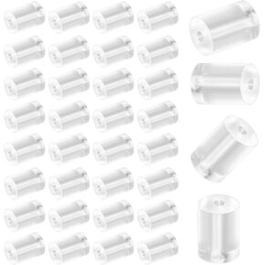 500Pcs Clear Silicone Earring Backs 3mm Soft Earring Stoppers Hypo-allergenic Earring Stoppers for Studs Earring Hooks Stoppers