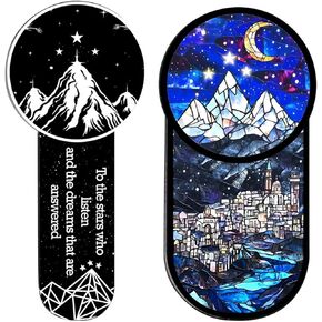 2 Pieces ACOTAR Velaris Night Court Acrylic Bookmark, Velaris Acrylic Bookmark, Velaris City of Starlight Bookmarks, Reading Lovers Gift, Gifts for Book Lovers, Book Accessories, ACOTAR Lover Gifts