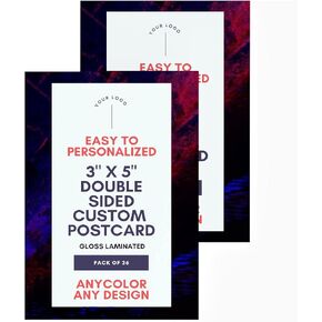 Custom Postcards Personalized Postcards, Flyers using 16pt card stock with gloss laminated hand bill bill handout leaflet circular bulletin pamphlet brochure advertisement announcement poster public notice fly-poster dodger (4x6)