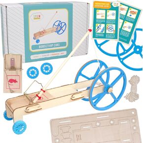 Mousetrap Car Kit 10 Pack – STEM Projects for Kids Ages 8–14, DIY Physics Car Kit for Classroom, Homeschool, Science Fair, Group Activities