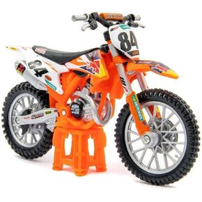 Bburago WRB KTM Cycle - KTM 450 SX-F Factory Edition (2018) Motorbike - 1:18 Scale - Incredibly Detailed Die-Cast Replica Collectible Motorcycle Model