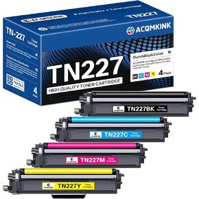 TN223BK/C/M/Y Toner Cartridge Set Compatible TN-223 TN2234PK Black Cyan Magenta Yellow Replacement for Brother TN223 TN-223BK/C/M/Y HL-L3270CDW MFC-L3770CDW HL-L3290CDW Printer