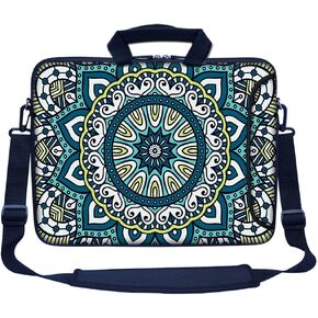 Meffort Inc 15.6 Inch Neoprene Laptop Bag - Water Resistant, Reinforced Zipper, Extra Pocket, Fits 15" to 15.6" Laptops