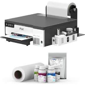 PLK A3 DTF Printer with Powder Shaker&Dryer,XP600 Printhead&Roll Feeder, Double Speed, Upgraded L18058 DTF with White Ink Stirring System,100% Transfer for Custom T-Shirt/Textile Printing