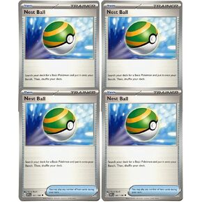 Nest Ball 181/198 - Scarlet & Violet - Pokemon Trainer x4 Card Set - Playset 4X