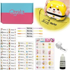 The Name Stamp for Kids Clothes Clothing Personalized Name Stamp Custom Daycare Stickers Tag Label Preschool Nursing Home Washable Dryer Safe Cute Animal (Lovely Cat)