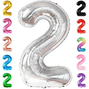 KatchOn, Pink Two Balloons for 2nd Birthday - 40 Inch | Hot Pink 2 Balloon, two Legit To Quit Party Decorations Girl | Two Cool Birthday Party Decorations Girl | 2nd Birthday decorations for girl