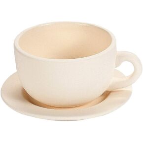 Fun Express DIY Teacup Planter with Saucer - Makes 6 - Ceramic Crafts and Kids Do it Yourself Projects