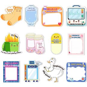 24 Pcs Funny Nurse Sticky Notes, Nurses Appreciation Notepad Medical Themed Memo Pads Set for Hospital CNA Doctor Healthcare Office Gift Supplies, Per Pad 30 Sheets