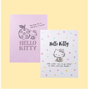 HelloKitty's Portfolio Binder with 40 Sheets - Polka Dot White and Pink Theme (Polka dot white)