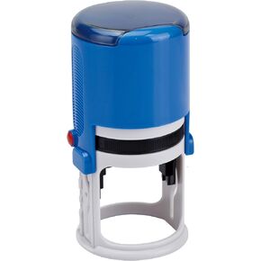 Round Notary Stamp for State of Kentucky | Self Inking Unit - Shiny Printer R-542 with Unique Body (Blue)