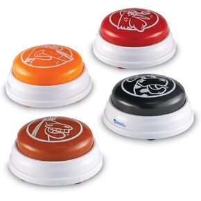 Learning Resources LER3775 Barnyard Answer Buzzers, Multi-color, 3-1/2 Dia in