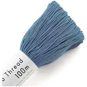 Olympus Sashiko Thread - 100m Skein - Denim Blue Cotton