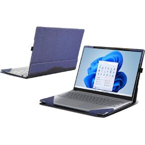 Laptop Case for Lenovo ThinkBook 16 Gen 8 (16″ Intel) Laptop [not Compatible with Any Other Model] ， 2 in 1 PU Leather Inside Pocket Cover (Dark Gray)