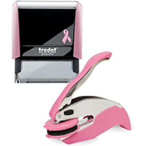 Pink Notary Seal Embosser and Self Inking Stamp Bundle | Arizona