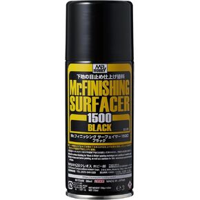 GSIクレオス Mr.フィニッシングサーフェイサー1500 スプレー ブラック 170ml ホビー用表面処理材 B526