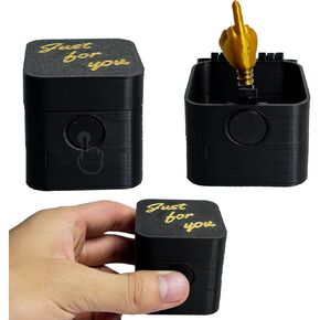 Middle Finger Prank Box - Funny Gag Gift for Office or Desktop Decor