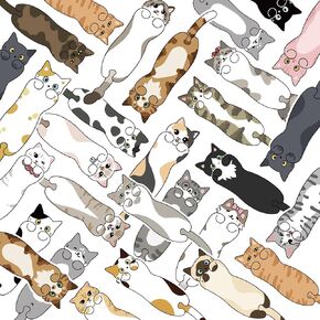 30PCS Cat Bookmarks for Kid Bulk Cat Book Marks for Reading Students Cat Party Favors Teens Book Lovers Classroom Favors