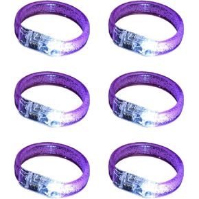 6pcs Acrylic LED Bracelets Handmade Wristbands For Birthdays Concerts And Nighttimes Gatherings Festival Accessories