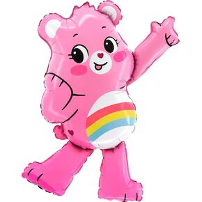 Toyland® 75cm (29") Cheer Bear Foil Balloon - Care Bears Shaped Character Balloons
